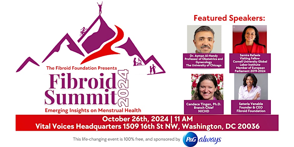 Fibroid Summit 2024 flyer